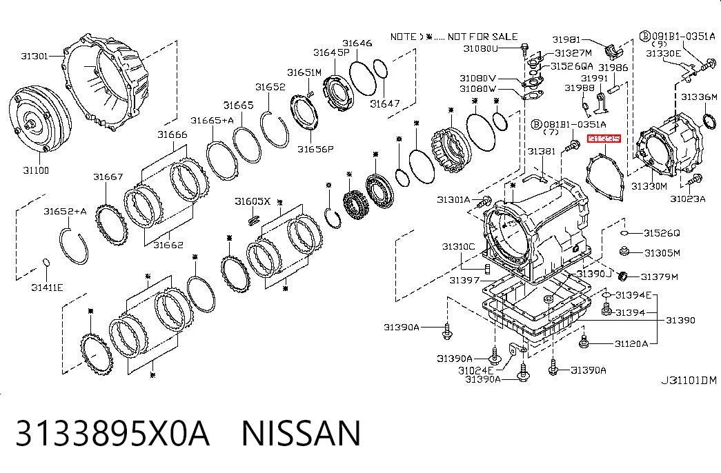 3133895X0A Nissan/Infiniti