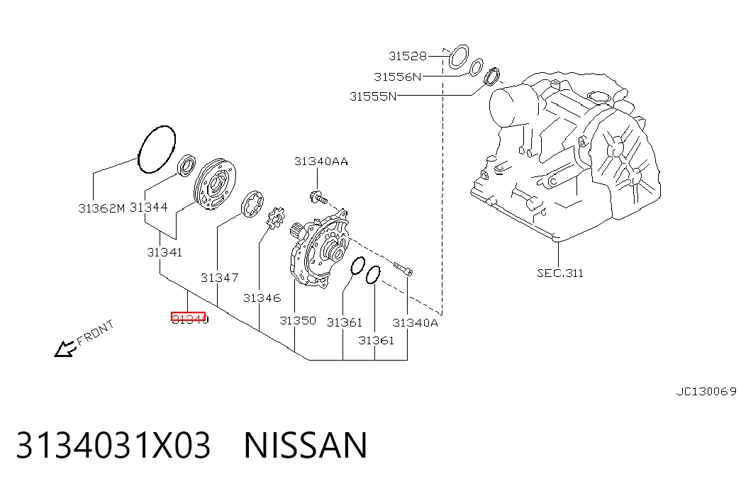 3134031X03 Nissan/Infiniti