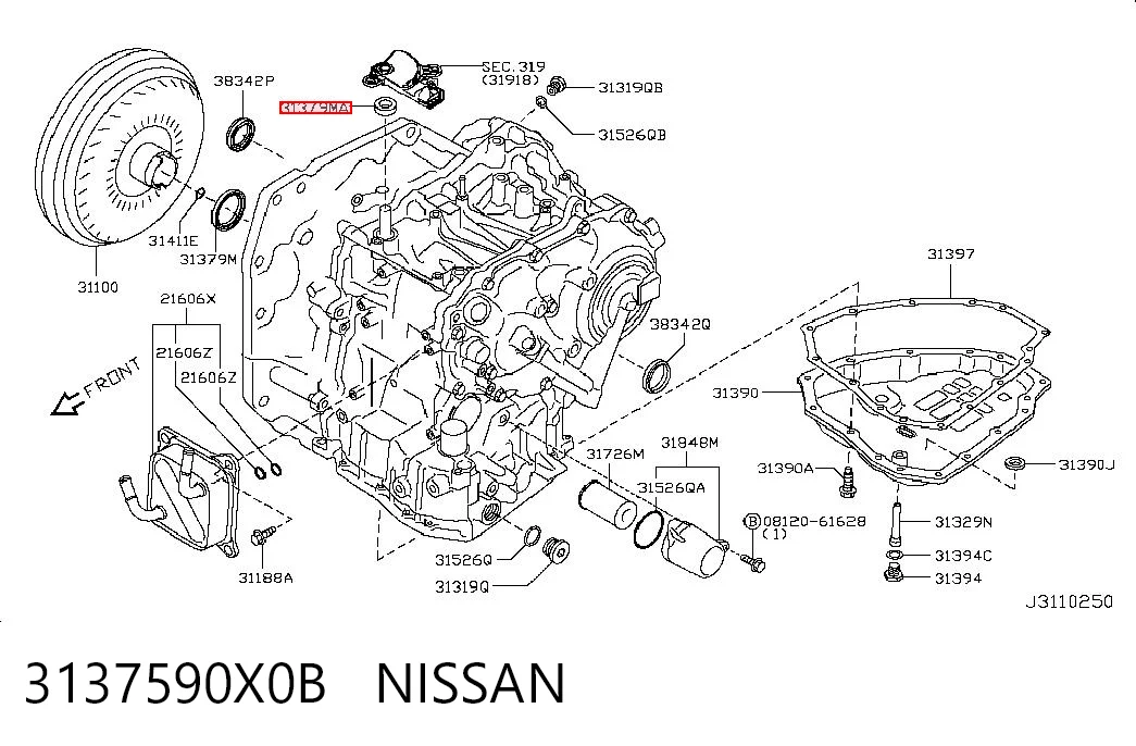 3137590X0B Nissan/Infiniti