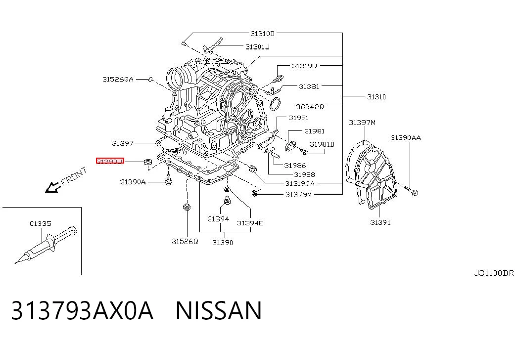 313793AX0A Nissan/Infiniti
