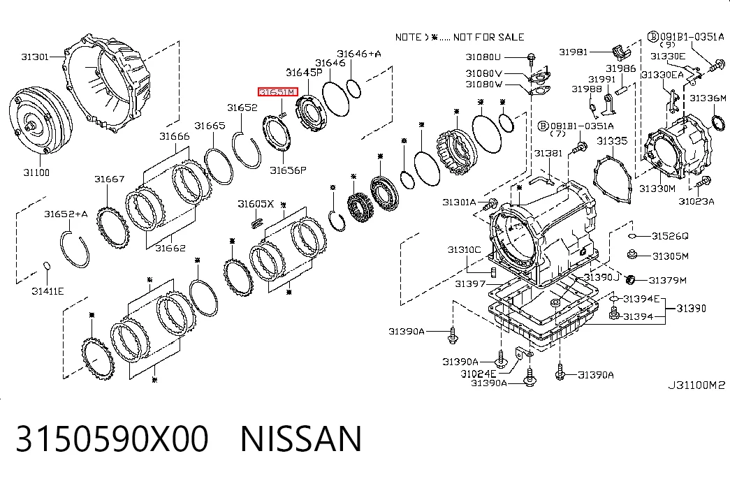 3150590X00 Nissan/Infiniti
