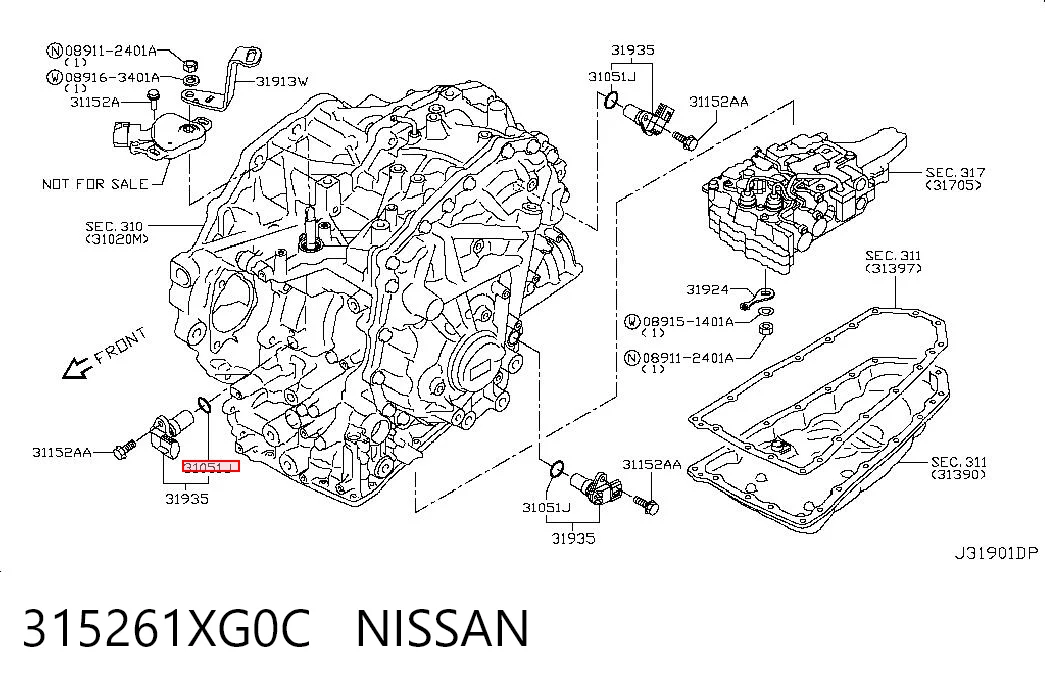 315261XG0C Nissan/Infiniti