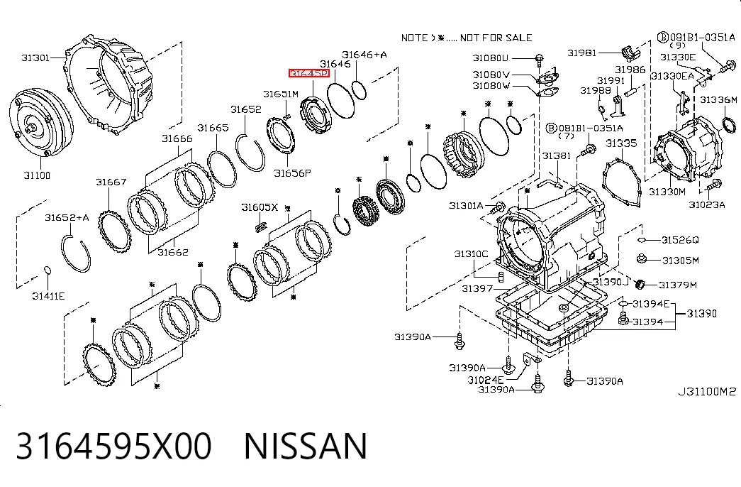 3164595X00 Nissan/Infiniti