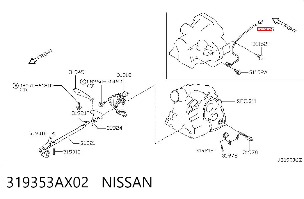  Sensor de velocidad Nissan Primera 