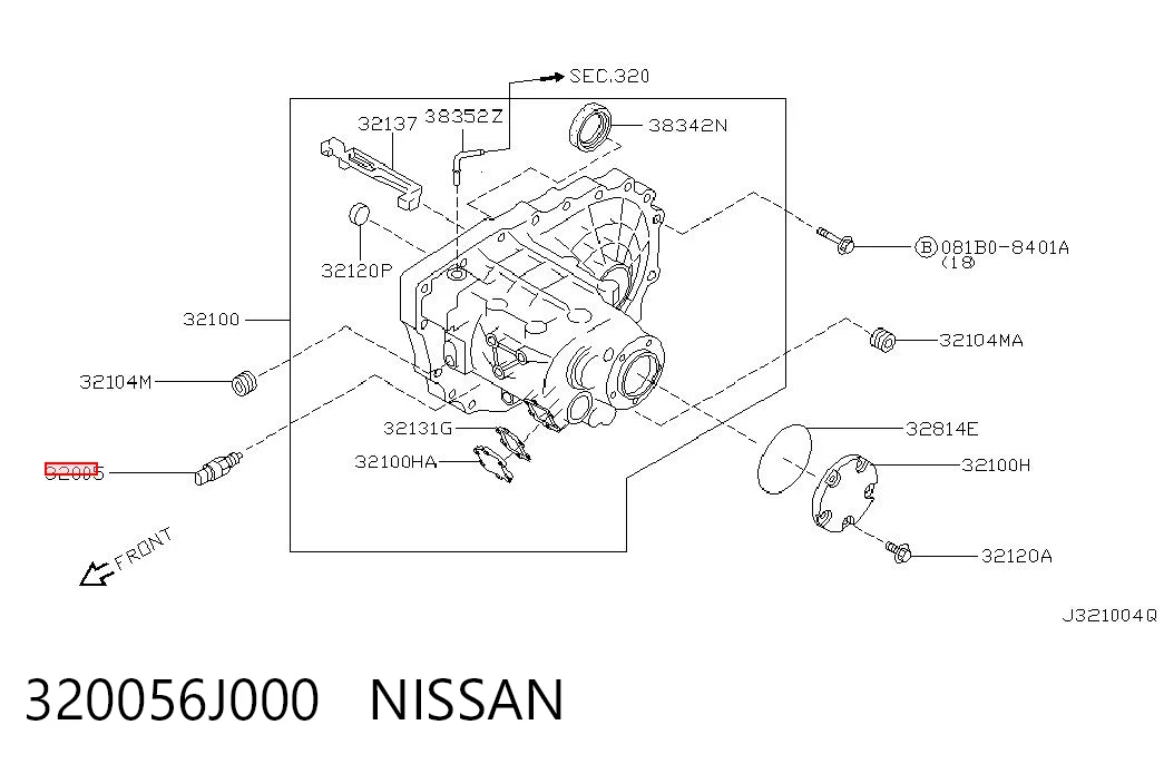 Sensor de marcha atrás Nissan Almera II (N16)
