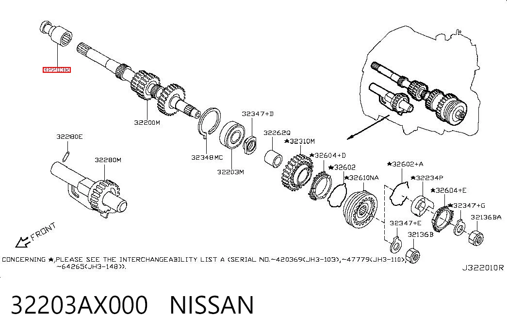 32203AX000 Nissan/Infiniti
