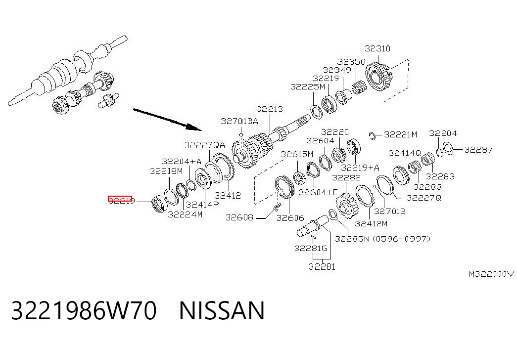 3221986W70 Nissan/Infiniti