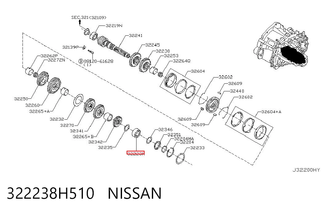 322238H510 Nissan/Infiniti