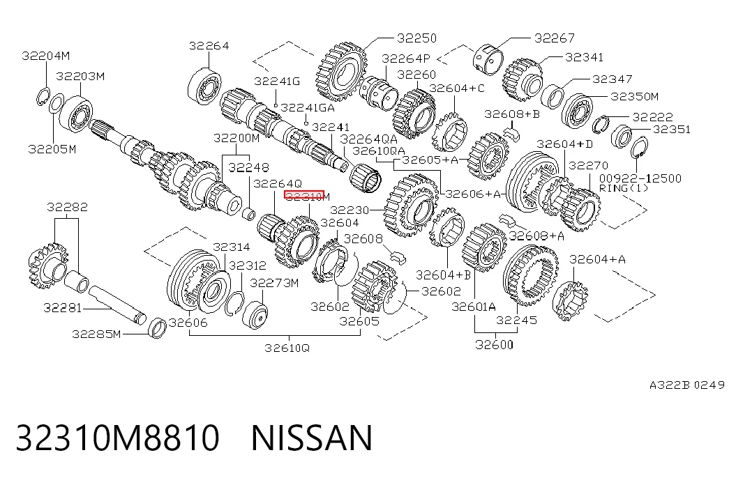 Piñón conductor de quinta velocidad Nissan Primera sedán (P10) (1990 - 1996) precio, desde 360,13 EUR