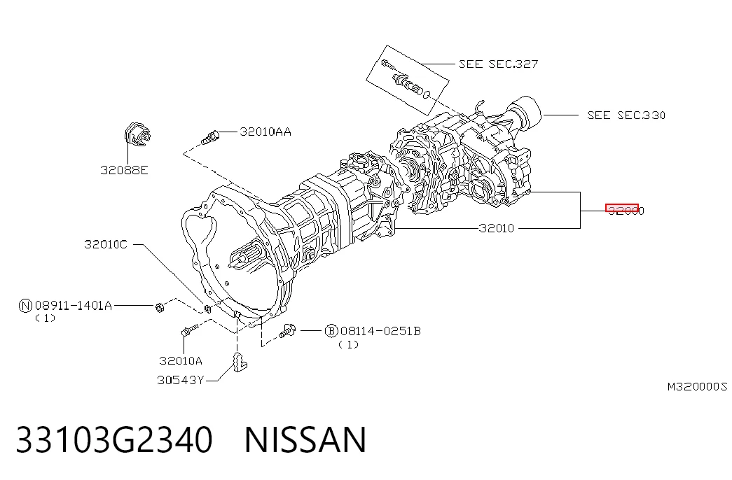 Transimisión manual para Nissan Terrano II R20