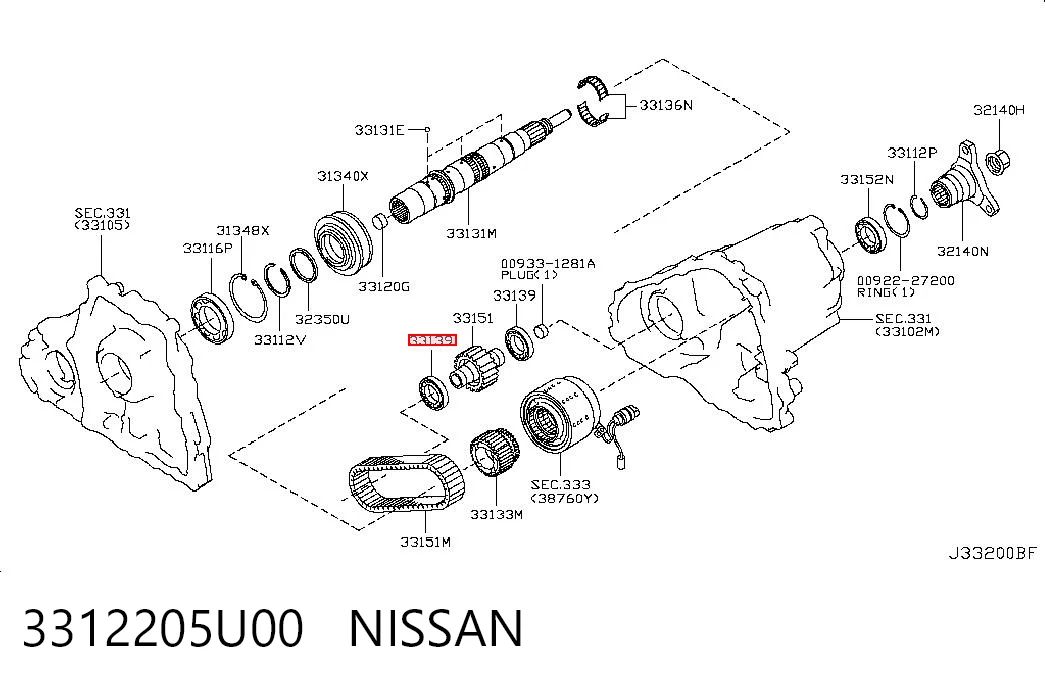 3312205U00 Nissan/Infiniti