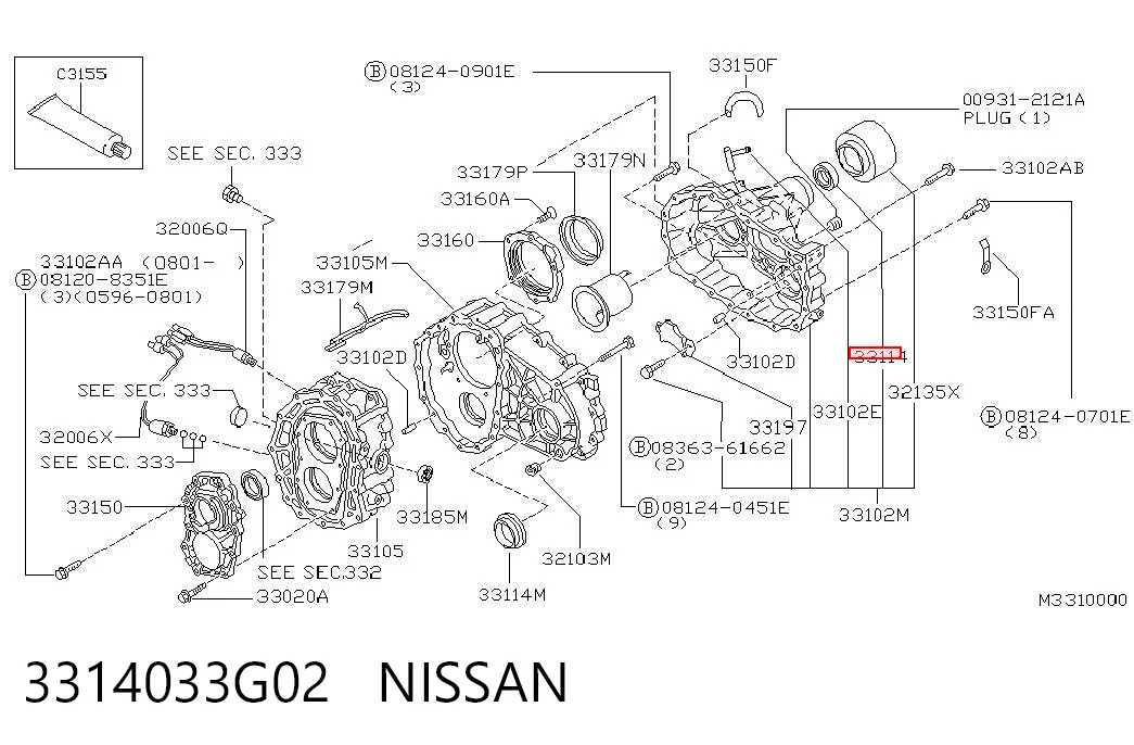 3314033G02 Nissan/Infiniti