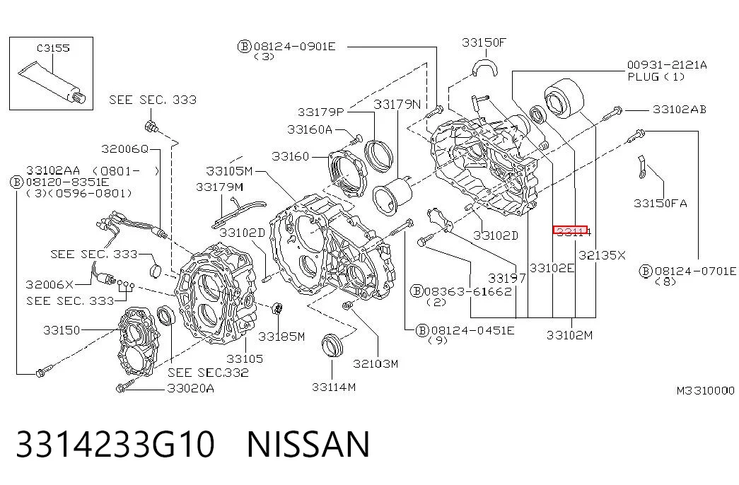3314233G10 Nissan/Infiniti