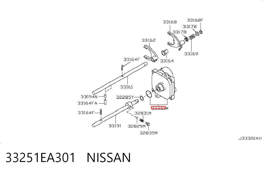 33251EA301 Nissan/Infiniti Motor de control de la caja de transferencia