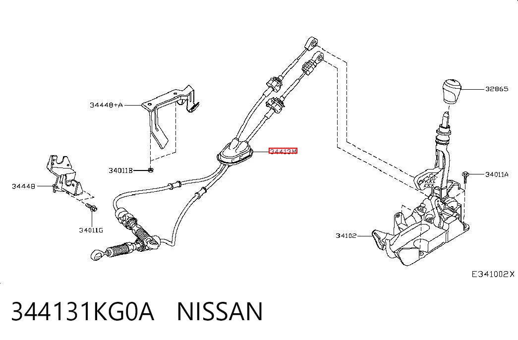 Comprar Cable de cambio doble Nissan JUKE F15E a bajo precio