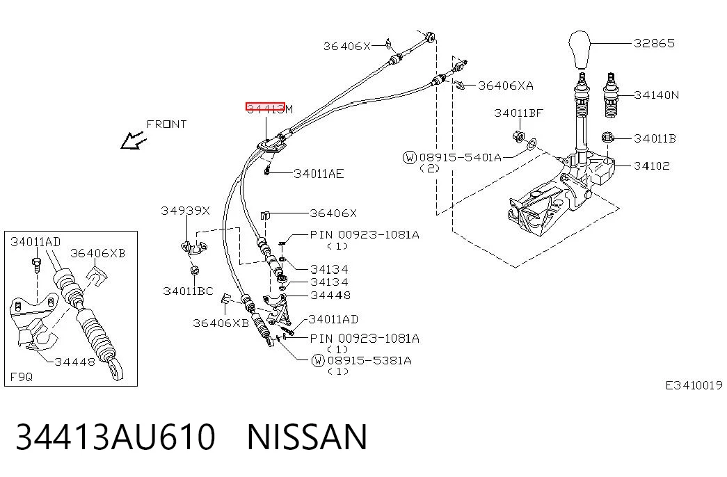 Comprar Cable de cambio doble Nissan Primera  WP12 a bajo precio