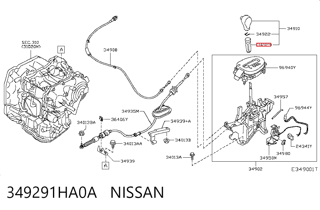 349291HA0A Nissan/Infiniti