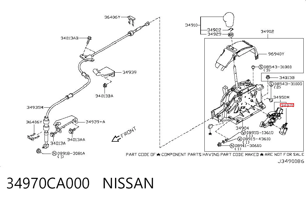 34970CA000 Nissan/Infiniti