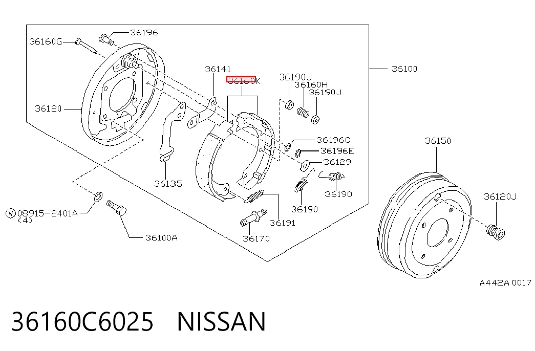 Comprar 072744560A Mazda Juego de zapatas de frenos, freno de estacionamiento