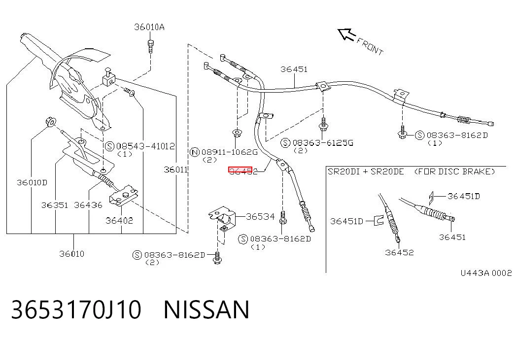 3653170J10 Nissan/Infiniti