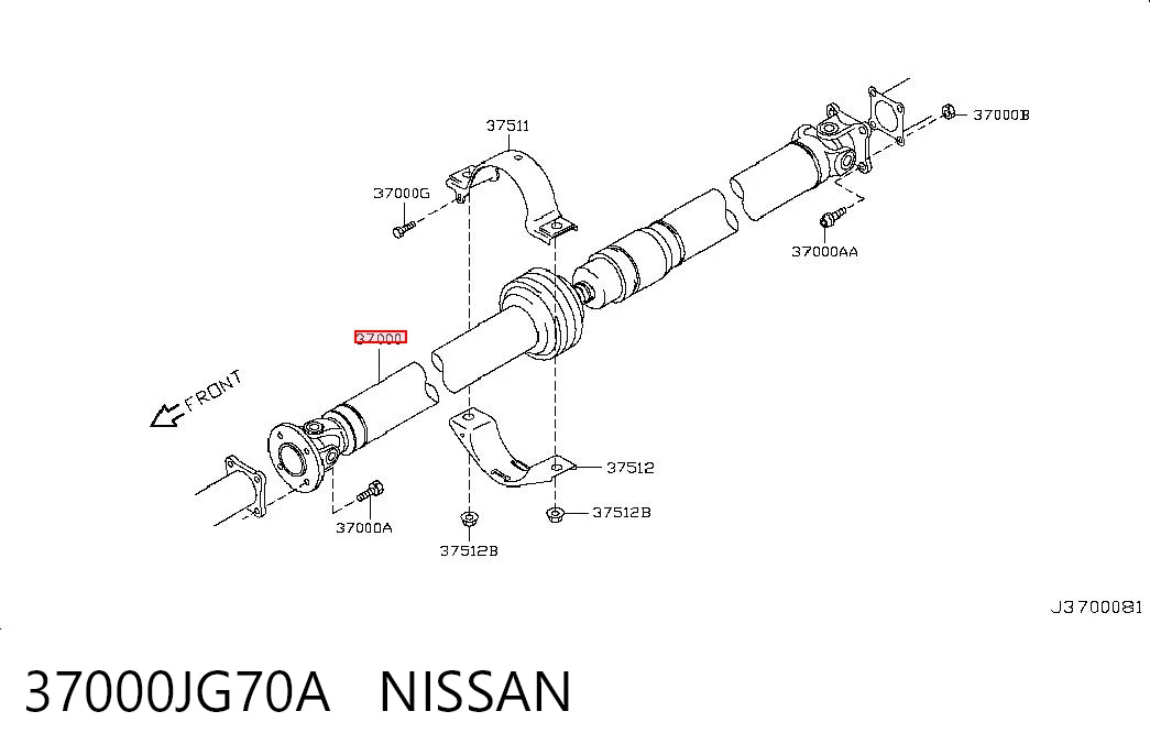 37000JG70A Nissan/Infiniti
