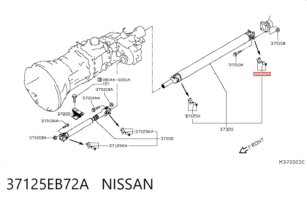 Comprar Cruceta del eje cardán trasero Nissan Navara  D23, D23T a bajo precio