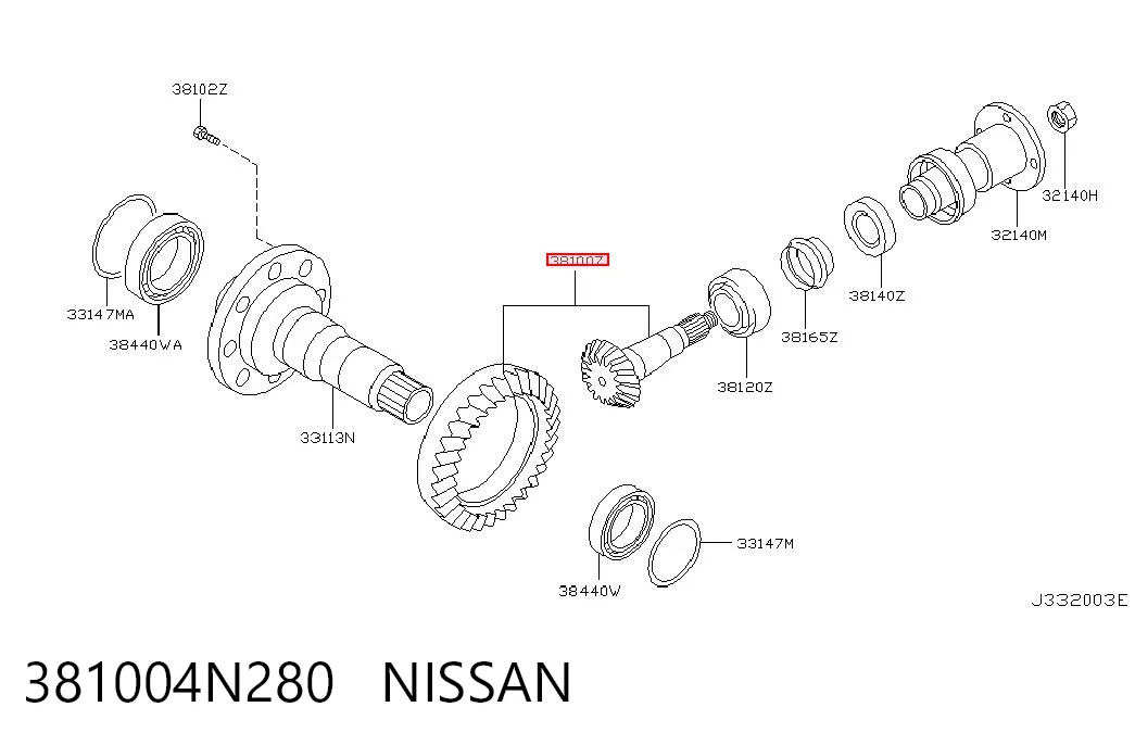 381004N280 Nissan/Infiniti
