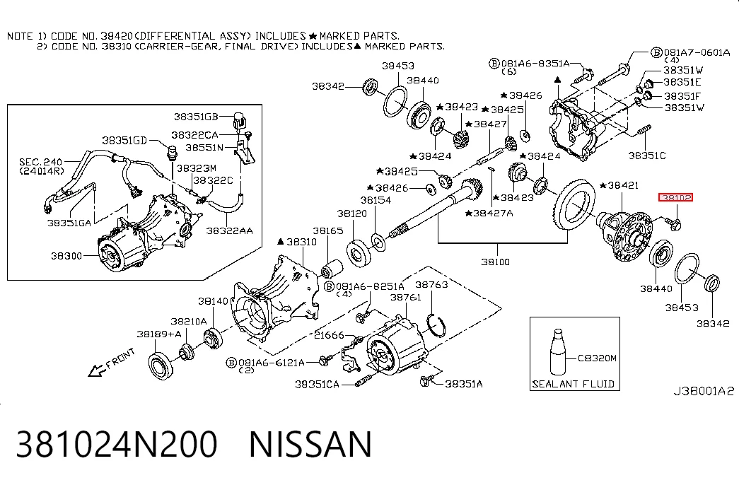 381024N200 Nissan/Infiniti