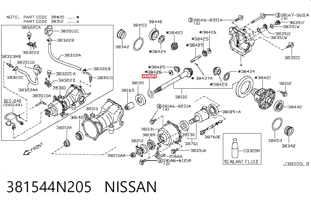 381544N205 Nissan/Infiniti
