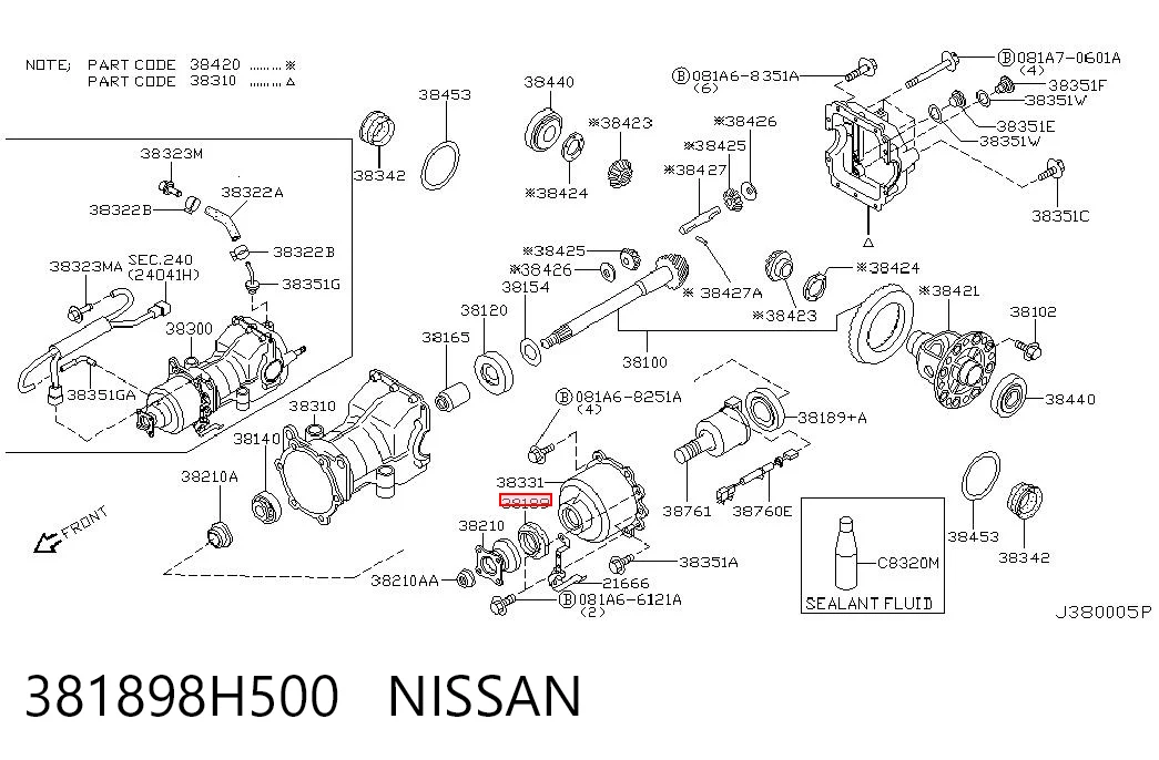 381898H500 Nissan/Infiniti