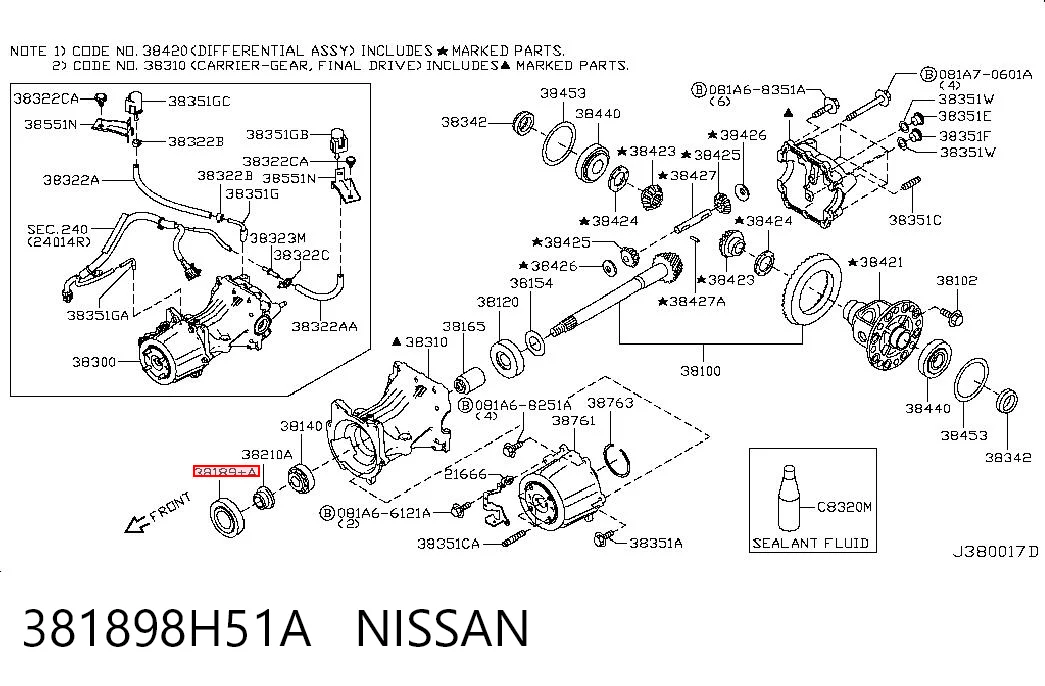 381898H51A Nissan/Infiniti