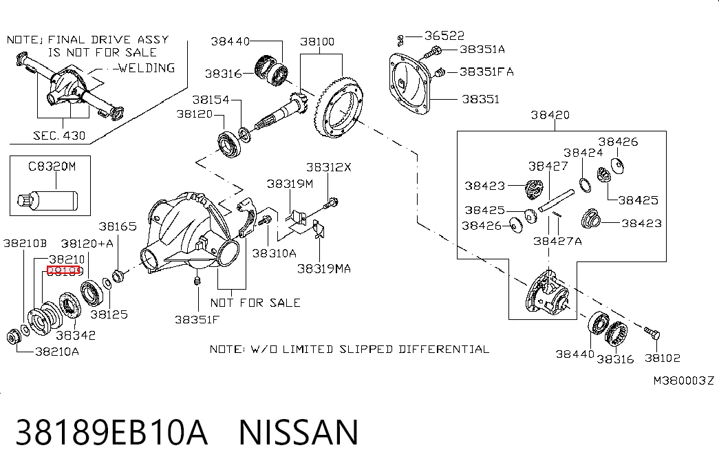 Comprar K05072265AB Fiat/Alfa/Lancia Retén del piñón del diferencial trasero