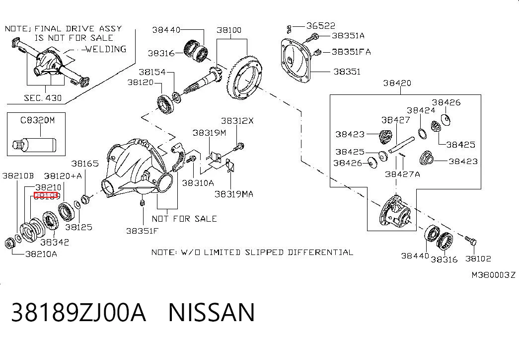Retén del piñón del diferencial trasero Fiat/Alfa/Lancia K05072265AB