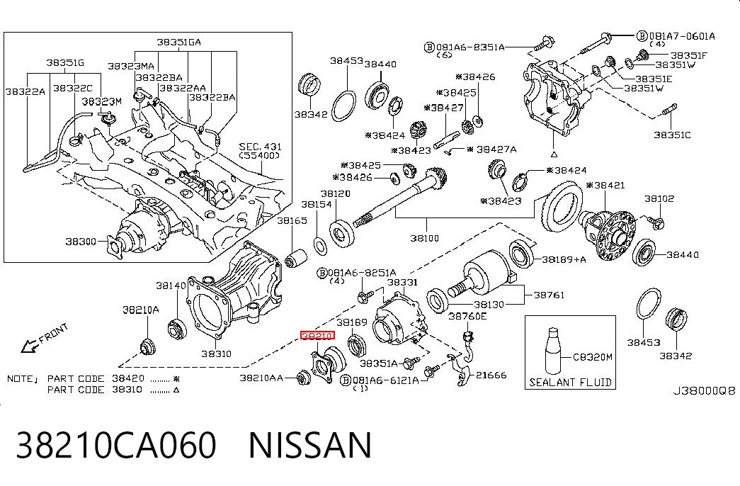 38210CA060 Nissan/Infiniti