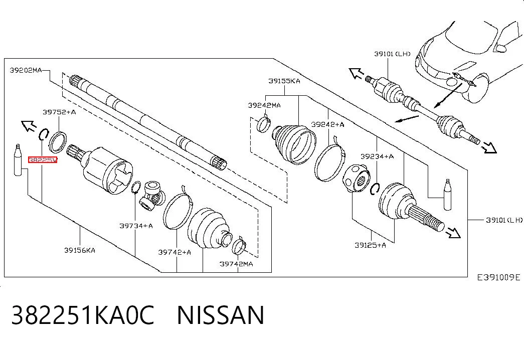 382251KA0C Nissan/Infiniti