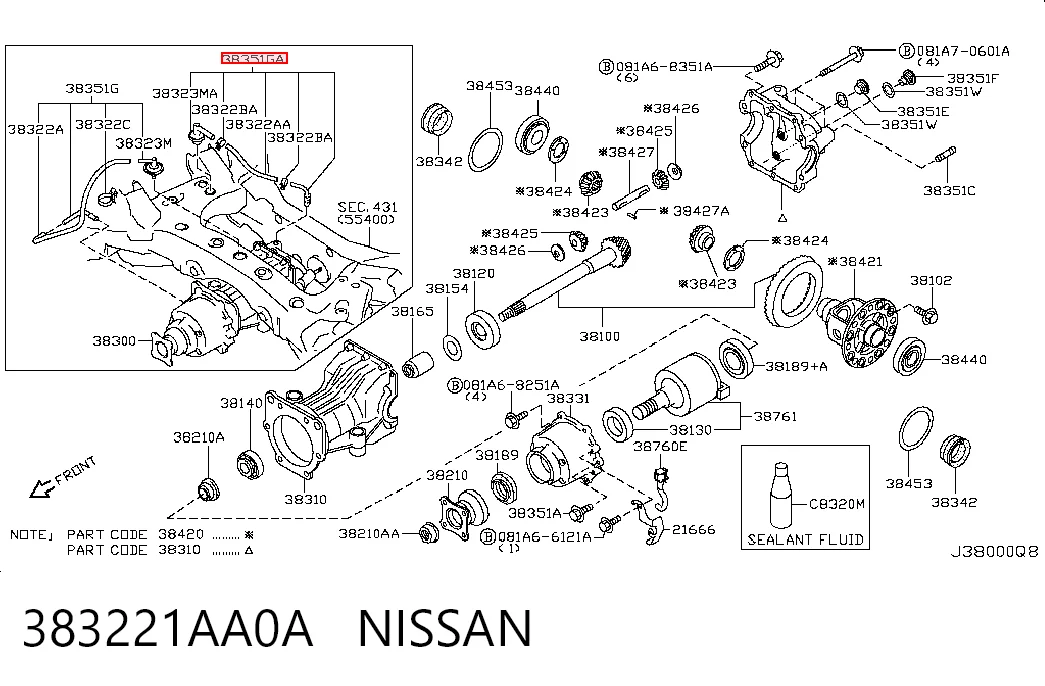 383221AA0A Nissan/Infiniti