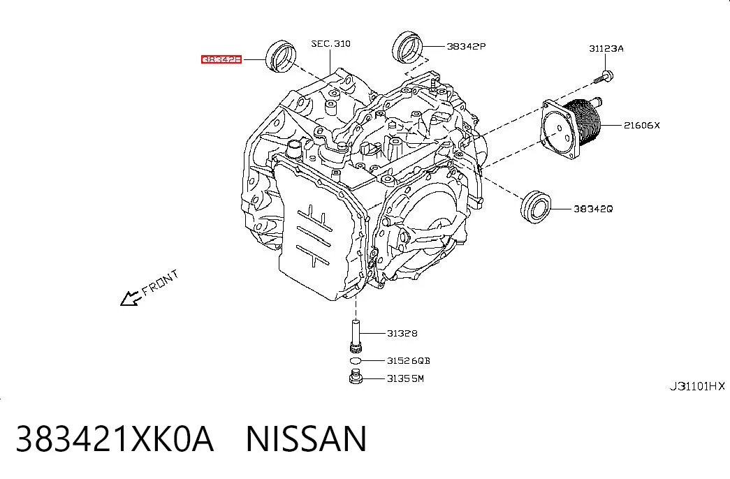 383421XK0A Nissan/Infiniti