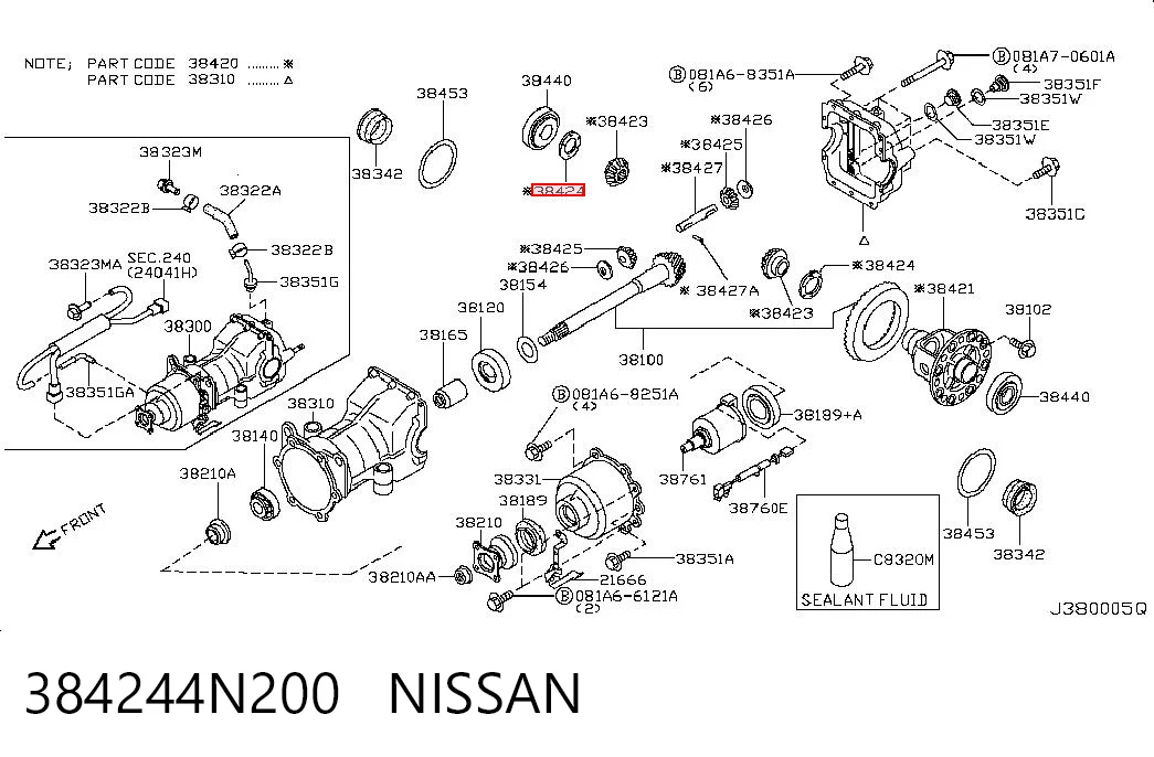 384244N200 Nissan/Infiniti