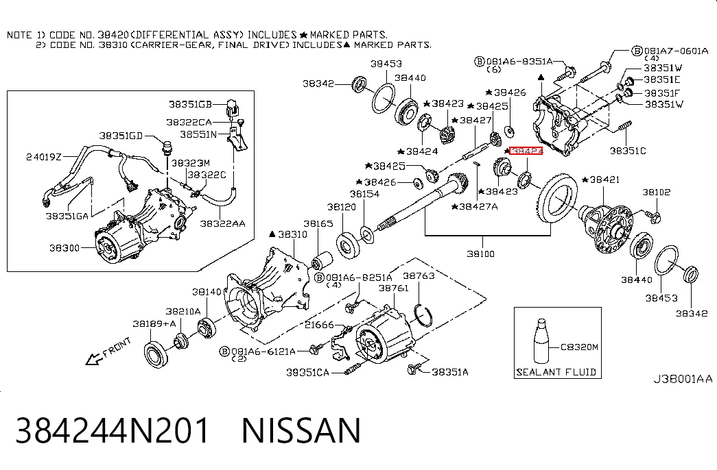 384244N201 Nissan/Infiniti