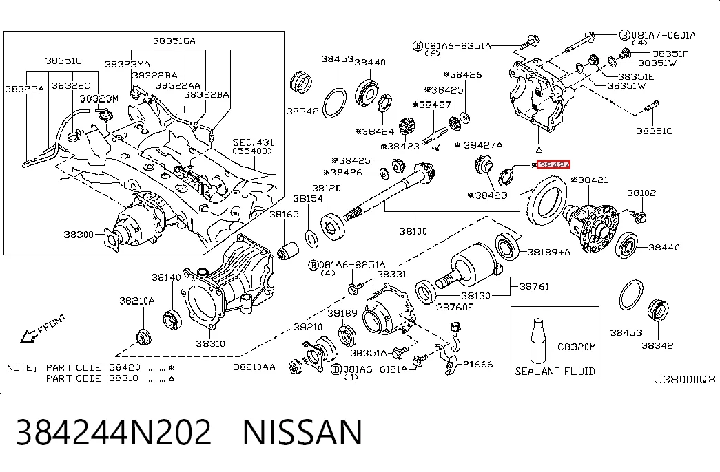 384244N202 Nissan/Infiniti