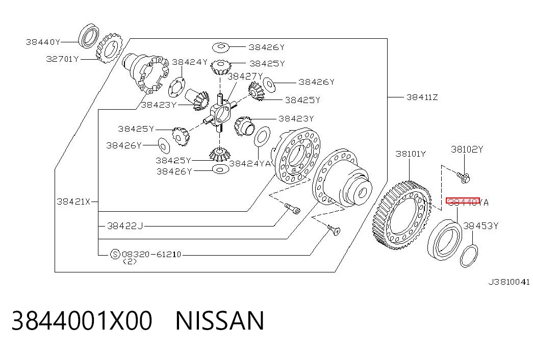 3844001X00 Nissan/Infiniti