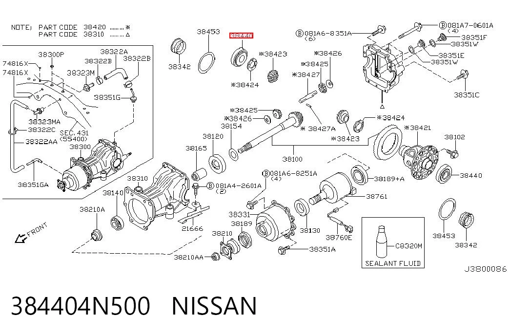 384404N500 Nissan/Infiniti