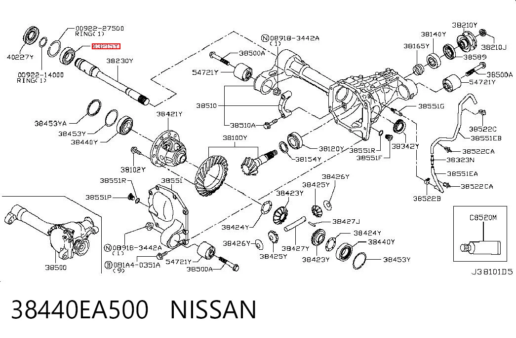 38440EA500 Nissan/Infiniti