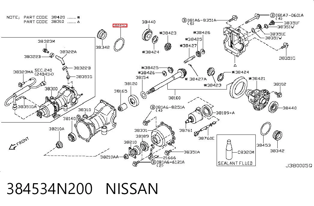 384534N200 Nissan/Infiniti