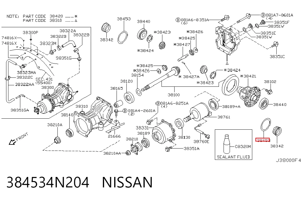 384534N204 Nissan/Infiniti