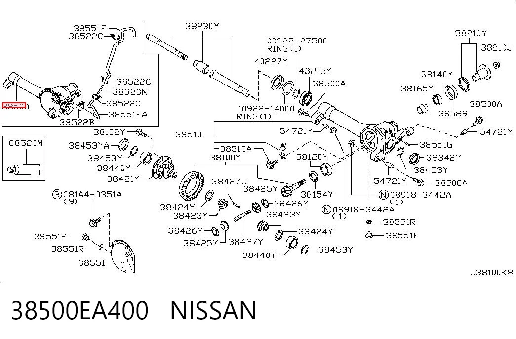38500EA400 Nissan/Infiniti
