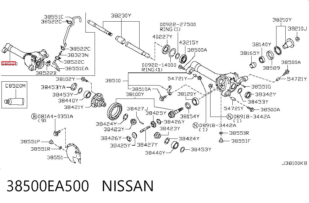 38500EA500 Nissan/Infiniti