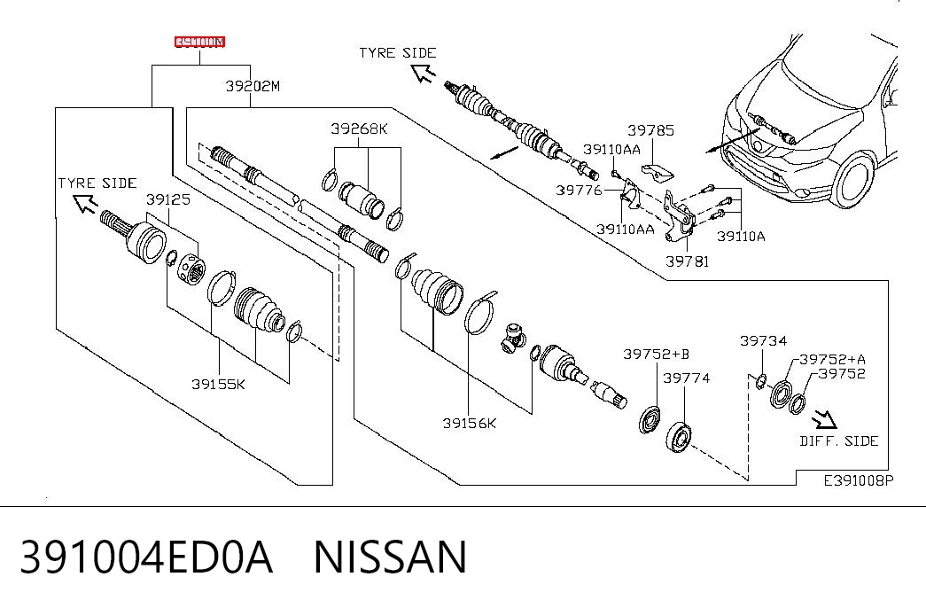 391004ED0A Nissan/Infiniti