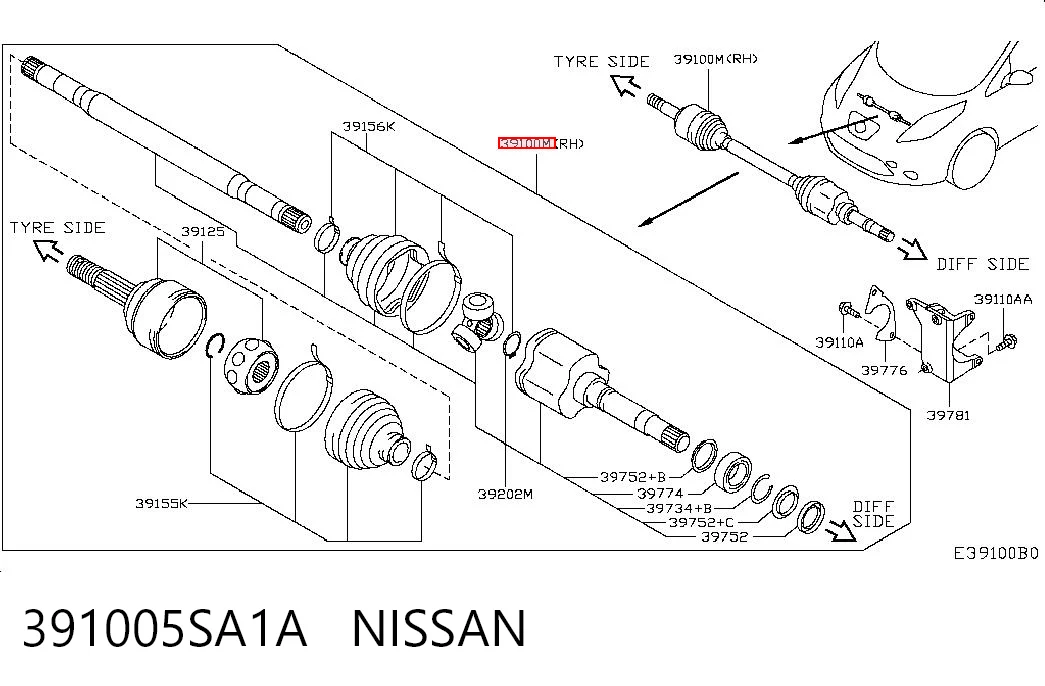 391005SA1A Nissan/Infiniti