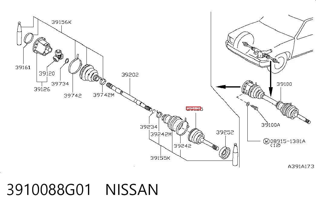 Comprar Junta homocinetica Nissan Terrano I WD21